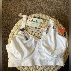 New Playtex 2X wireless adjustable White Nursing Bra